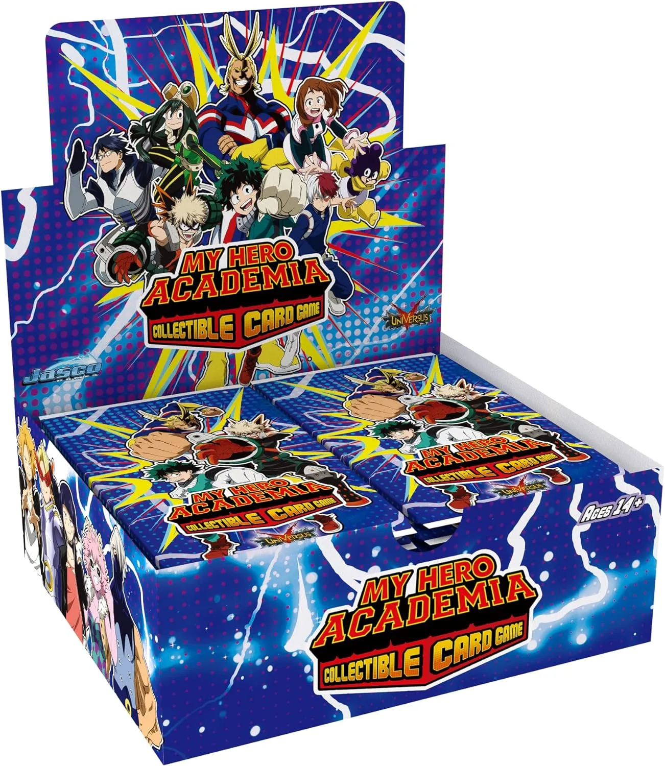 Jasco Games My Hero Academia Collectible Card Game Series 1 Unlimited | 240-card 24-Pack Booster Display | Trading Cards for Adults and Teens | Ages 14  | 2 Players | Avg. Playtime 45  Mins | Made