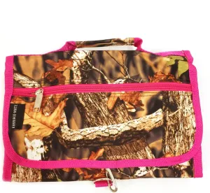 JChronicles Women's Large Hanging Toiletry Cosmetic Organizer Bag-Roll Up for Travel (Nature-PK)