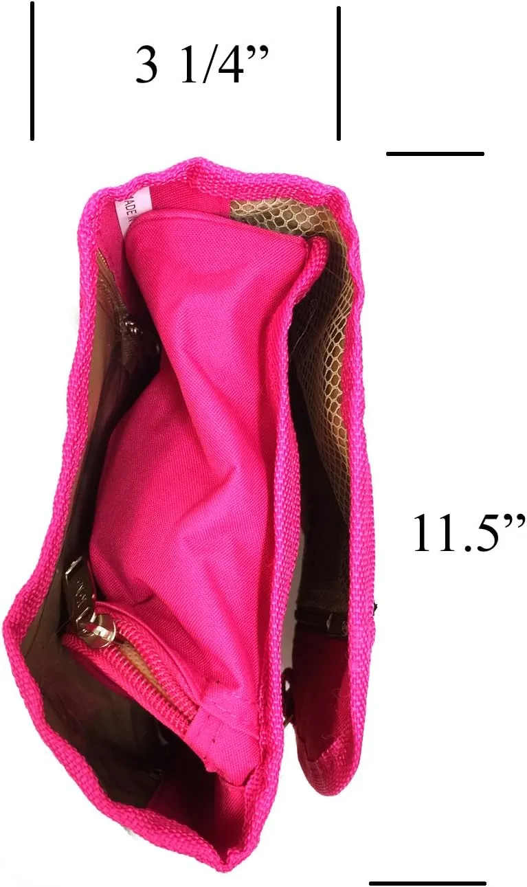 JChronicles Women's Large Hanging Toiletry Cosmetic Organizer Bag-Roll Up for Travel (Nature-PK)