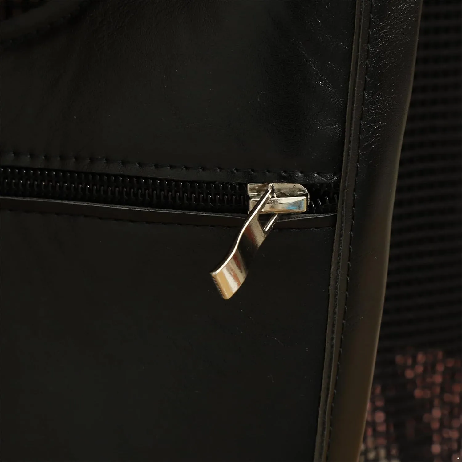 JEATHA Mens PU Leather Underarm Shoulder Bag Double Shoulder Armpit Bag Safety Bag for Travel Outdoors