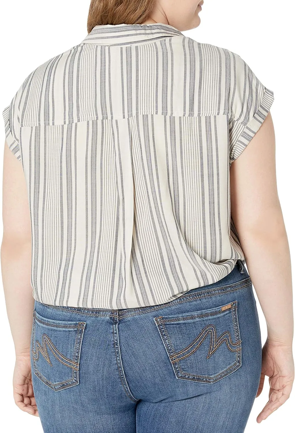 Jessica Simpson Women's Robyn Tie Front Button Down Shirt