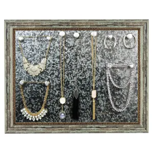 Jewelry Display Organizer Board | Antique Green Finish | Aria Collection
