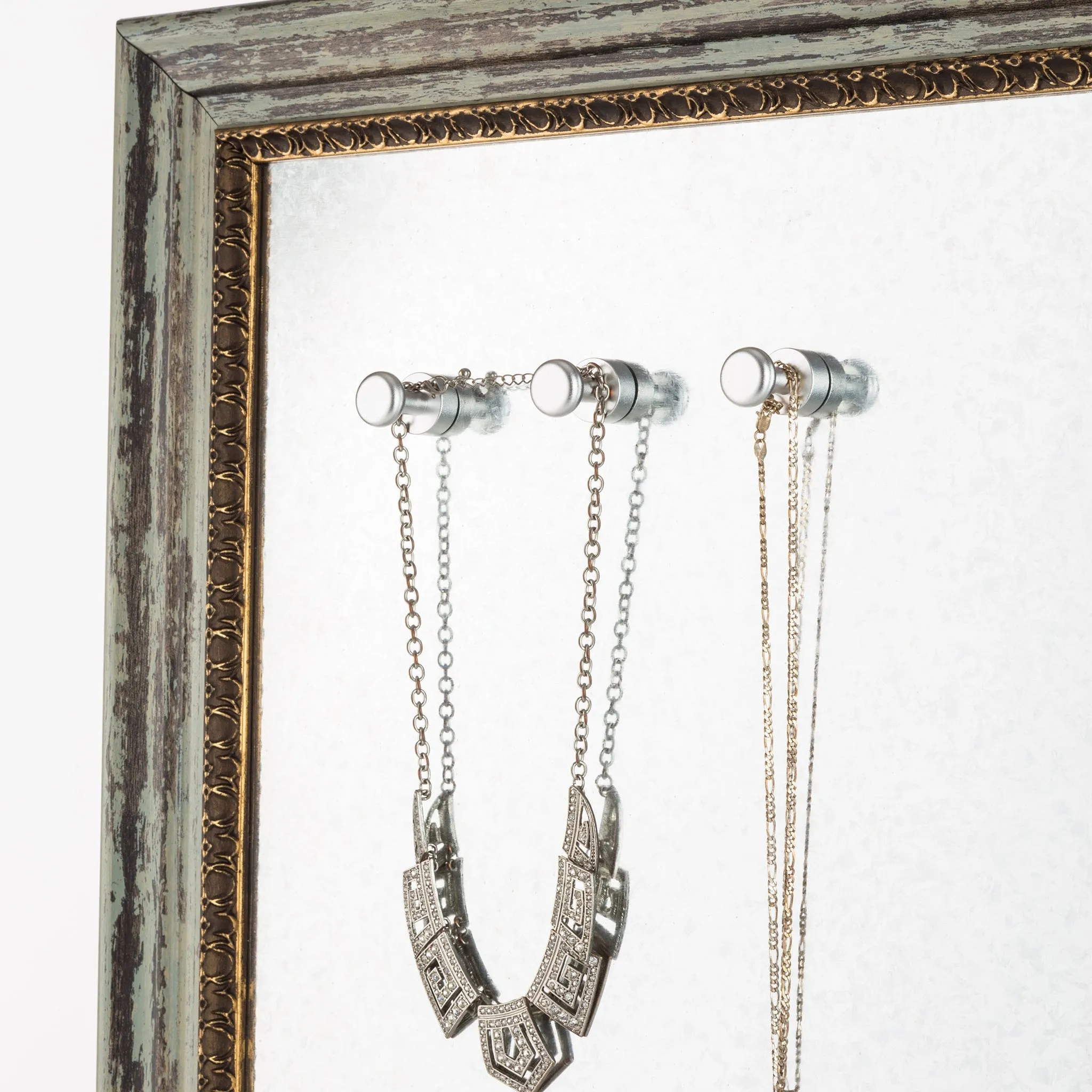 Jewelry Display Organizer Board | Antique Green Finish | Aria Collection