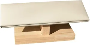 Jewelry Display Stand Velvet Wooden Jewelry Rack Bracelet Watch Stand Display Props Shopping Mall Counter Jewelry Display Organizers Jewelry Holder Organizer(White)