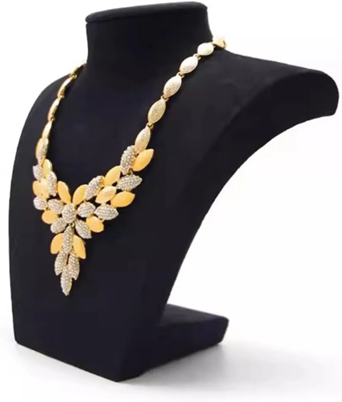 Jewelry Organizer Black Velvet Necklace Display 3D Jewelry Bust Stand for Sale - Jewelry Necklace Pendant Chain Organizer Mannequin Jewelry Display Bust Stand