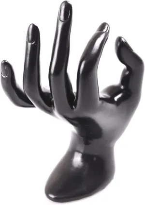 Jewelry Towers Black Velvet Ring Bracelet Necklace Chain Watch Display Holder Stand Lady Mannequin Ok Shaped Stand Hand 11 * 17cm Jewelry Rack