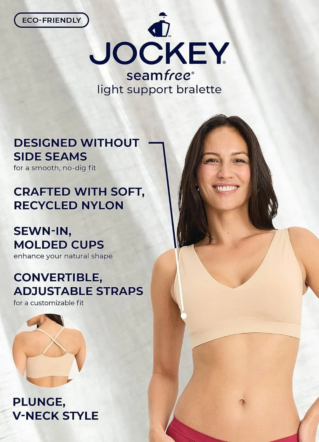 Jockey Women's Bra Seamfree Light Support Bralette