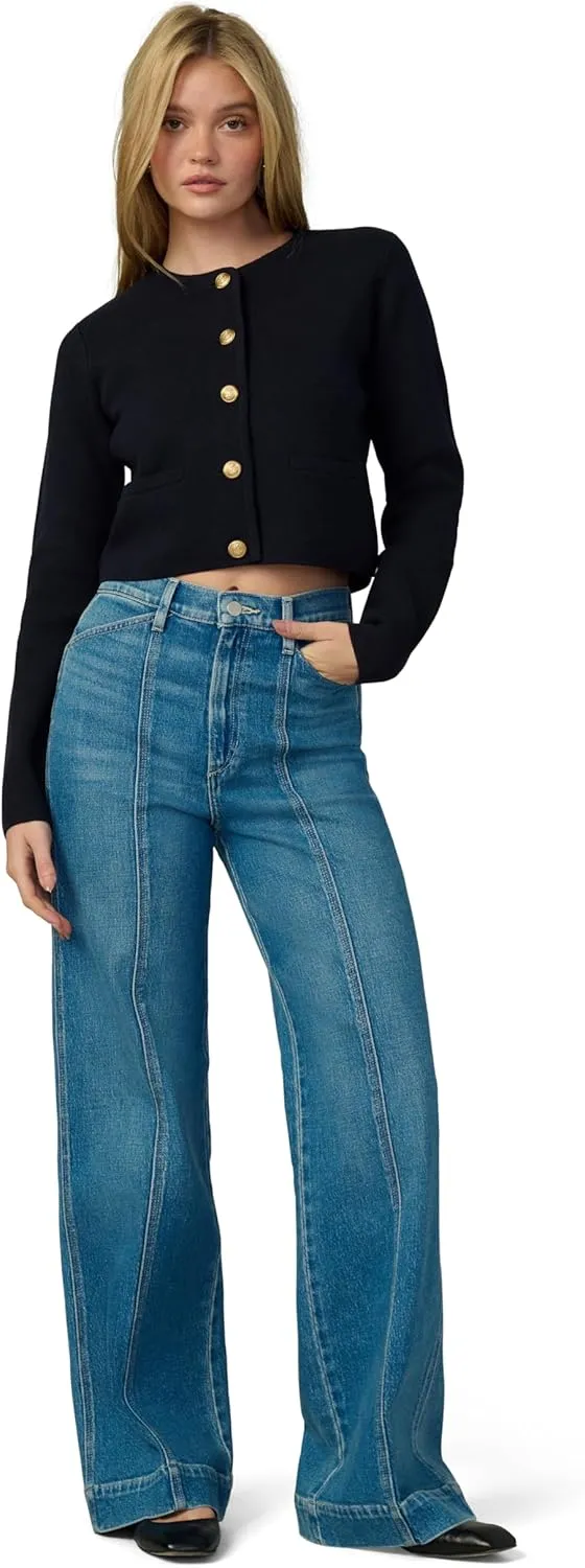 Joe's Women's The Front Seamed Wide Leg High Rise Jean