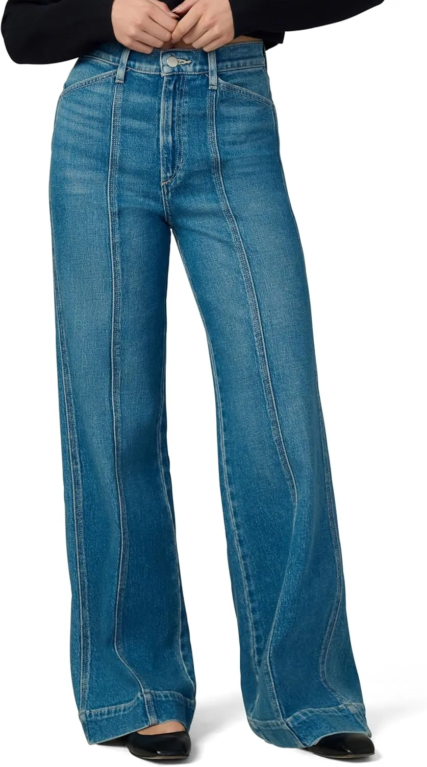 Joe's Women's The Front Seamed Wide Leg High Rise Jean