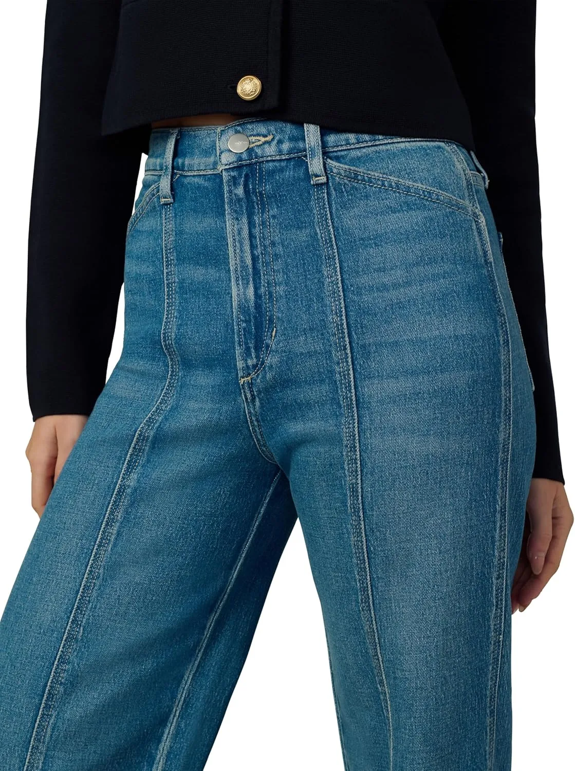 Joe's Women's The Front Seamed Wide Leg High Rise Jean