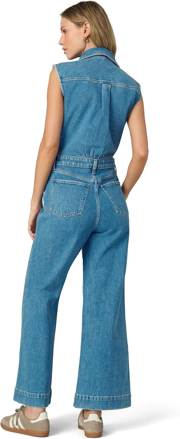 Joe's Womens The Pasha Sleeveless Denim Jumpsuit