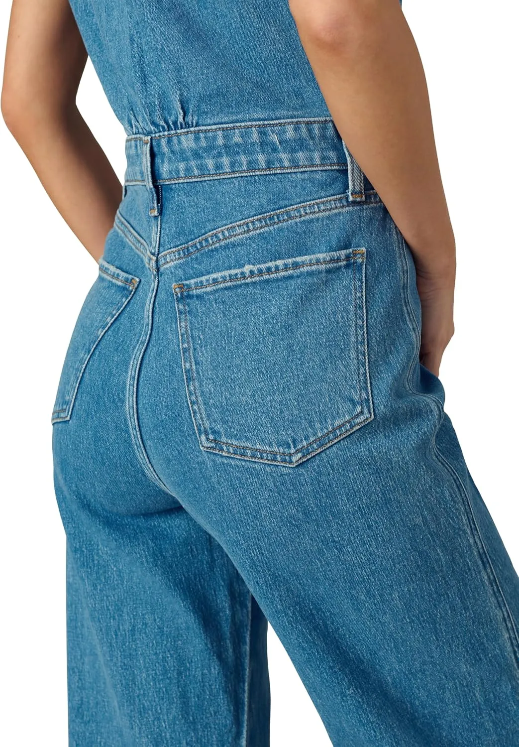 Joe's Womens The Pasha Sleeveless Denim Jumpsuit