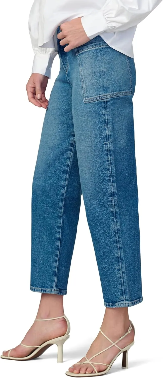 Joe's Women's The Pheobe Patch Pocket Barrel Leg Jean