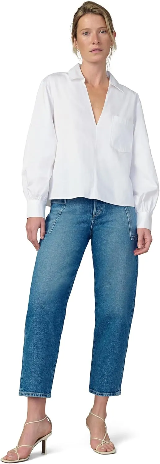 Joe's Women's The Pheobe Patch Pocket Barrel Leg Jean