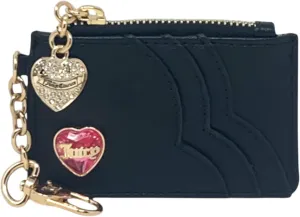 Juicy Couture Women's Elongated Card Case with Clip (Colorful Love Liquorice)