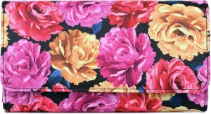 Julia Buxton Big Blossoms Printed Vegan Leather Bianca