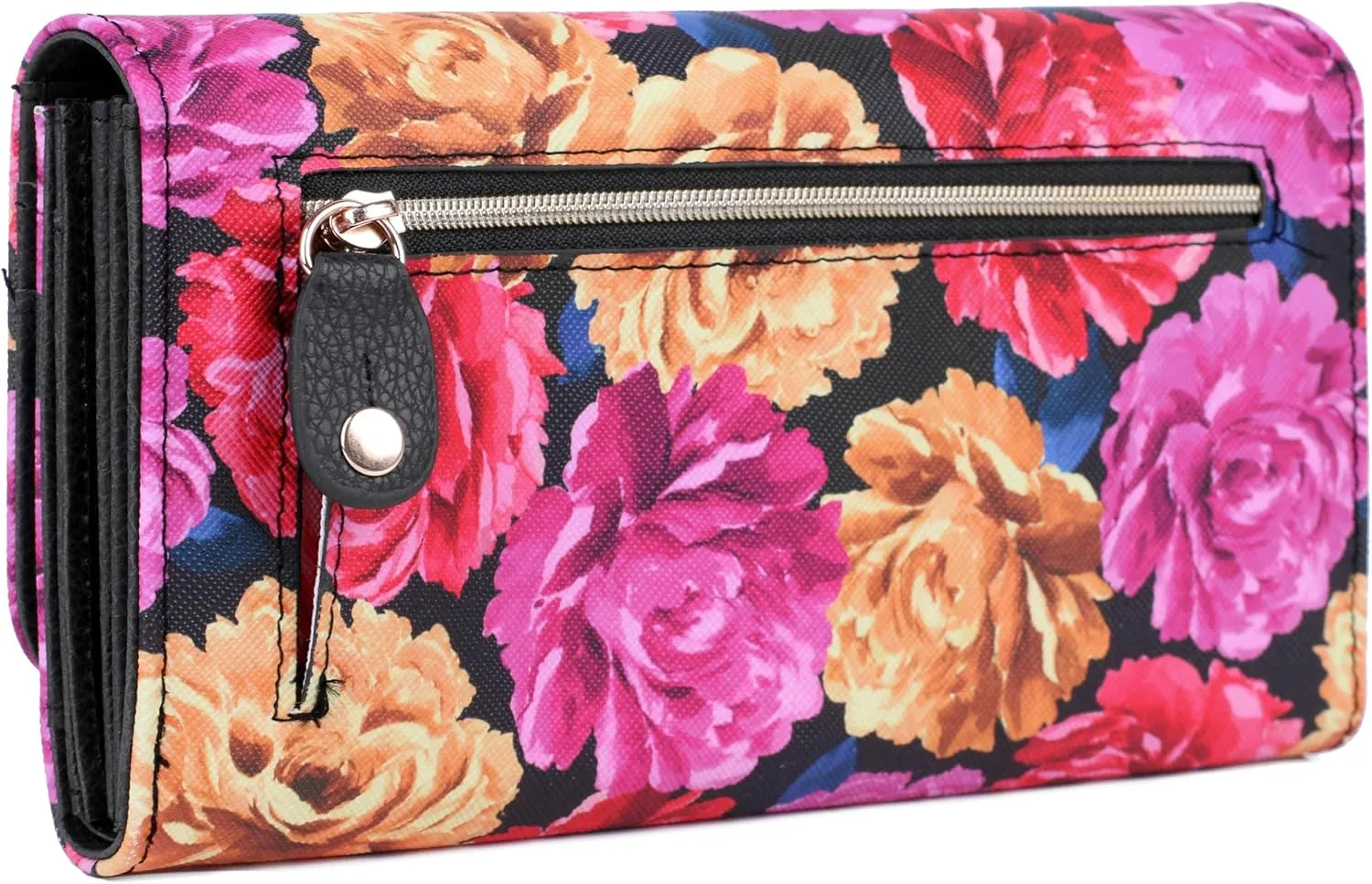 Julia Buxton Big Blossoms Printed Vegan Leather Bianca