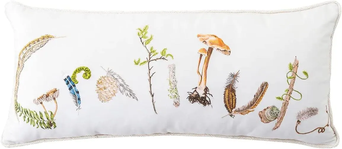 Juliska Forest Walk Gratitude 12" x 27" Pillow