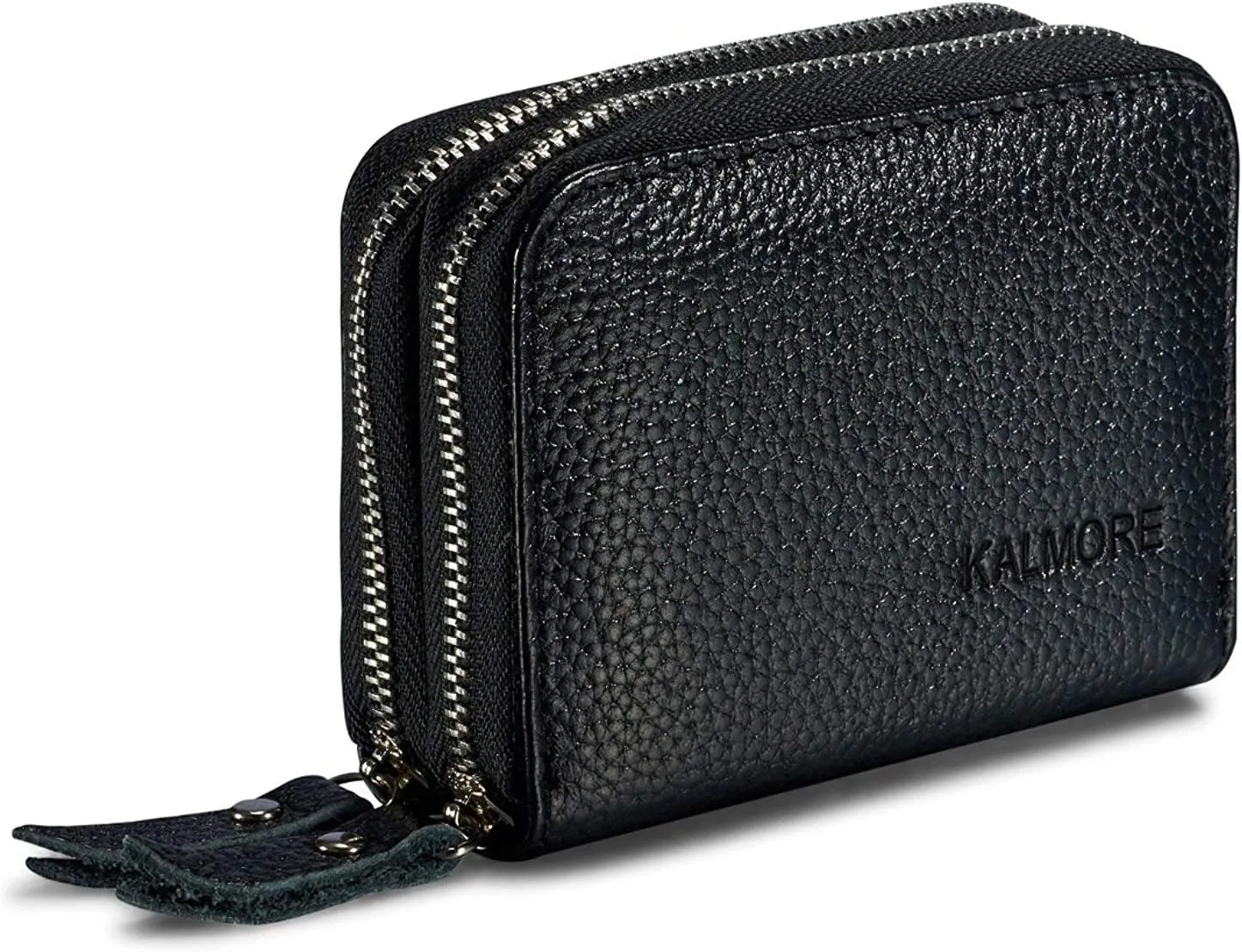 KALMORE Women's Leather RFID Secured Spacious Cute Zipper Card Wallet Small Purse