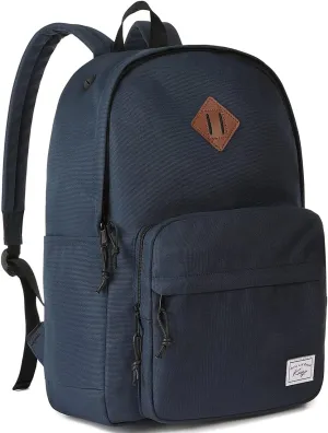 Kasqo School Backpack, 15.6 Inch Classic Lightweight Water-Resistant Backpack for Men Women Teens Girls Boys Kids to School, College, Travel, Work, Sapphire Blue