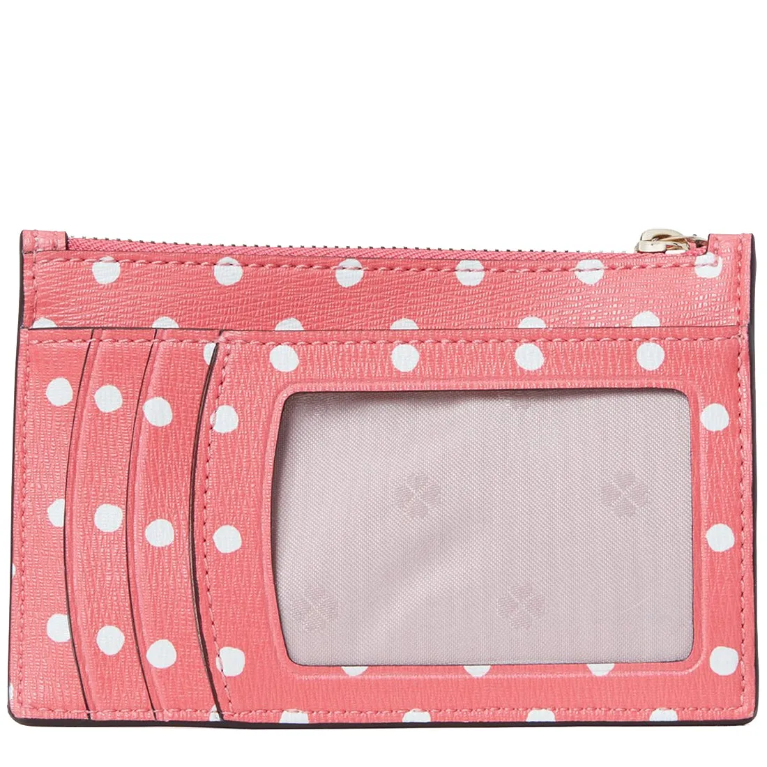 Kate Spade Spencer Dots Cardholder Wristlet in Peach Melba Multi