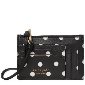 Kate Spade Spencer Sunshine Dot Cardholder Wristlet in Black Multi pwr00413