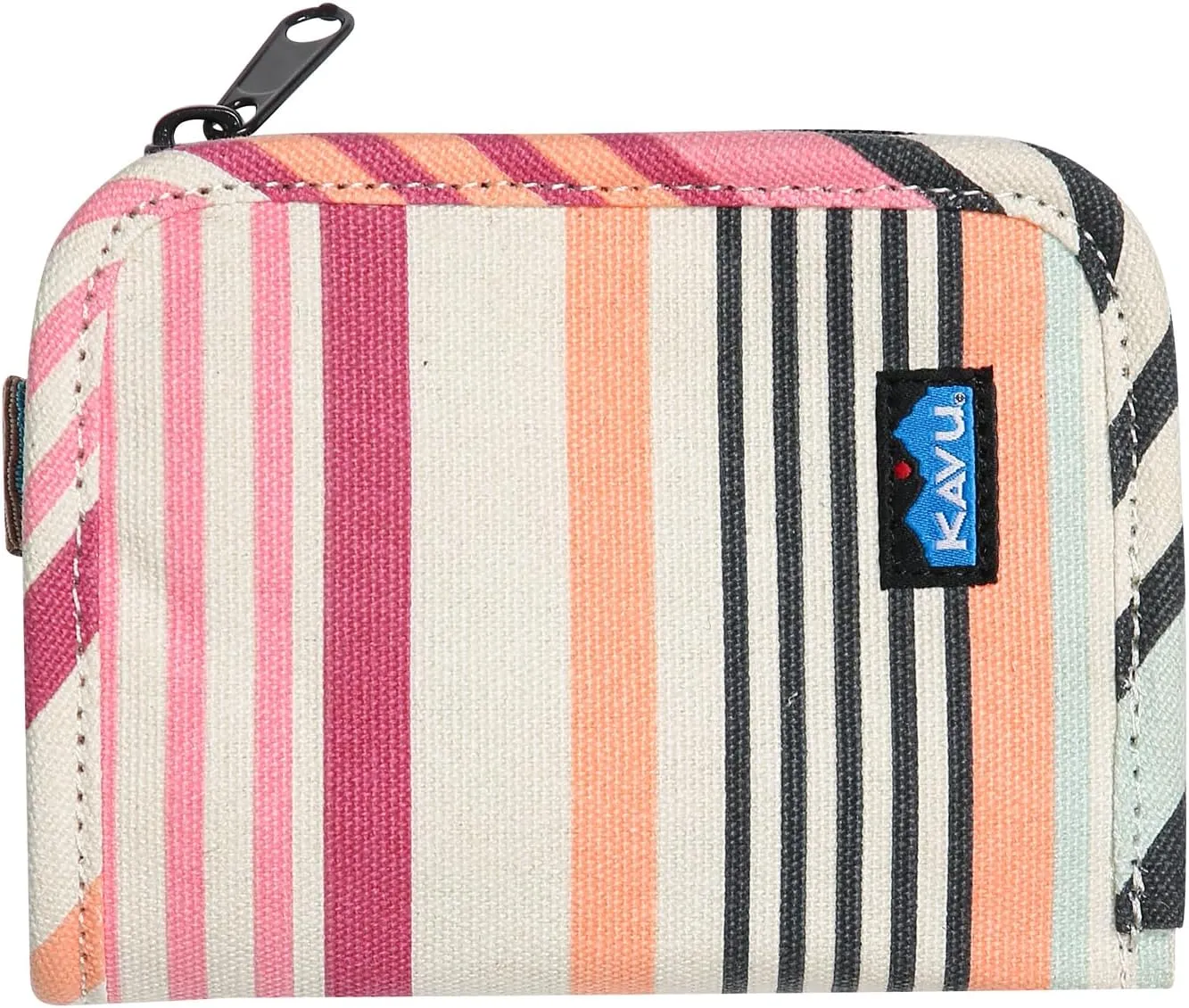 KAVU Zippy Wallet Bi Fold Zip Clutch With Removable Coin Pouch