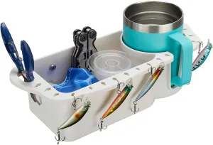 KEMIMOTO Boat Caddy Organizer, Universal Fit for Bass, Kayak, Pontoon, Jon Boat, Fishing Caddy, Cabin Storage