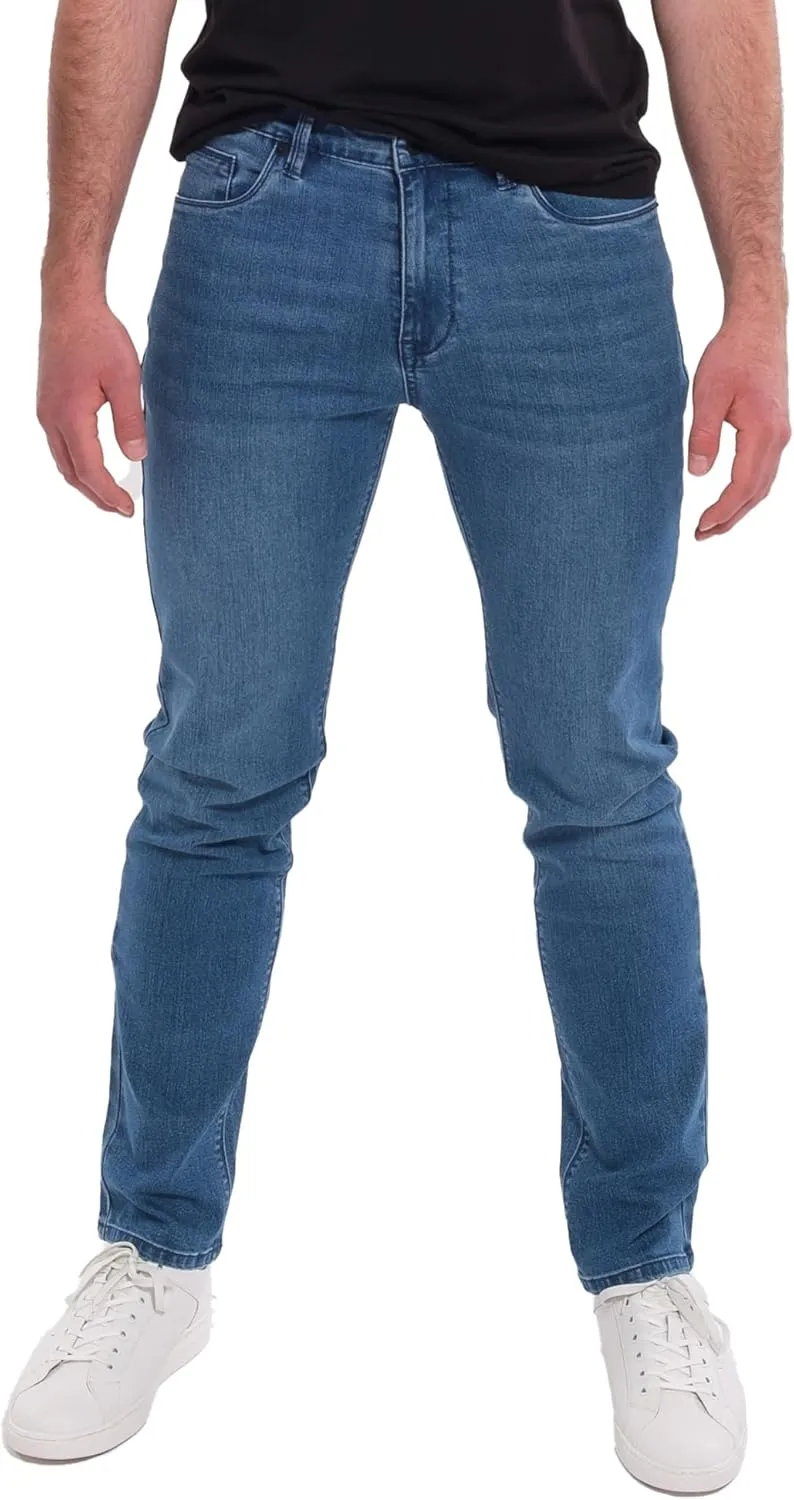 Kenneth Cole Reaction Mens Jeans Slim Fit - 2-Way Stretch Denim Jeans for Men Slim Fit - Men's Jeans 5-Pocket