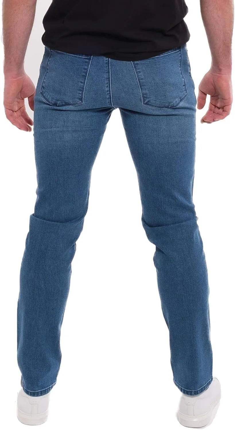 Kenneth Cole Reaction Mens Jeans Slim Fit - 2-Way Stretch Denim Jeans for Men Slim Fit - Men's Jeans 5-Pocket