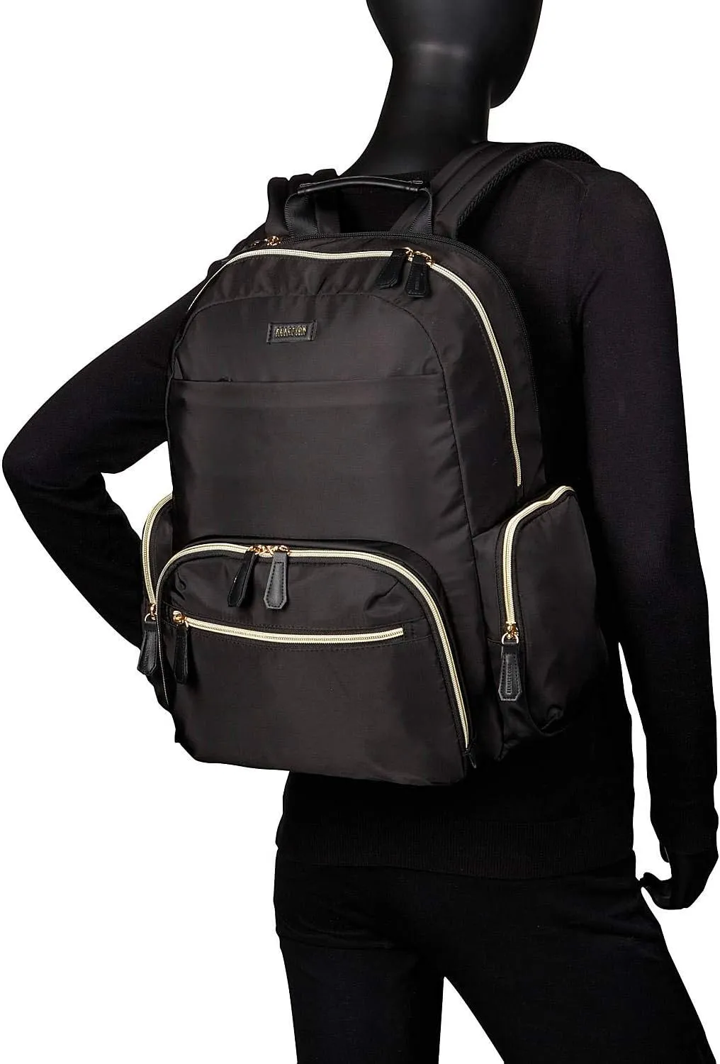 Kenneth Cole REACTION Sophie Backpack, Black, 15" Laptop & 20" Carry-On