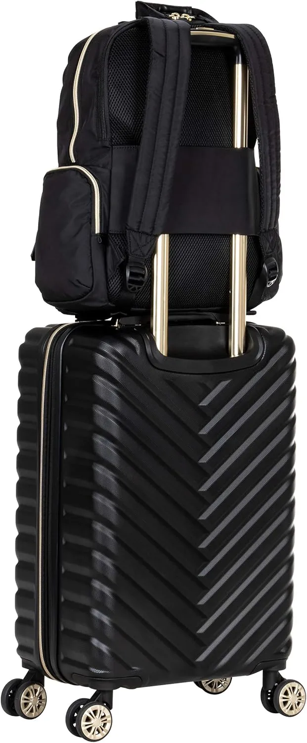 Kenneth Cole REACTION Sophie Backpack, Black, 15" Laptop & 20" Carry-On