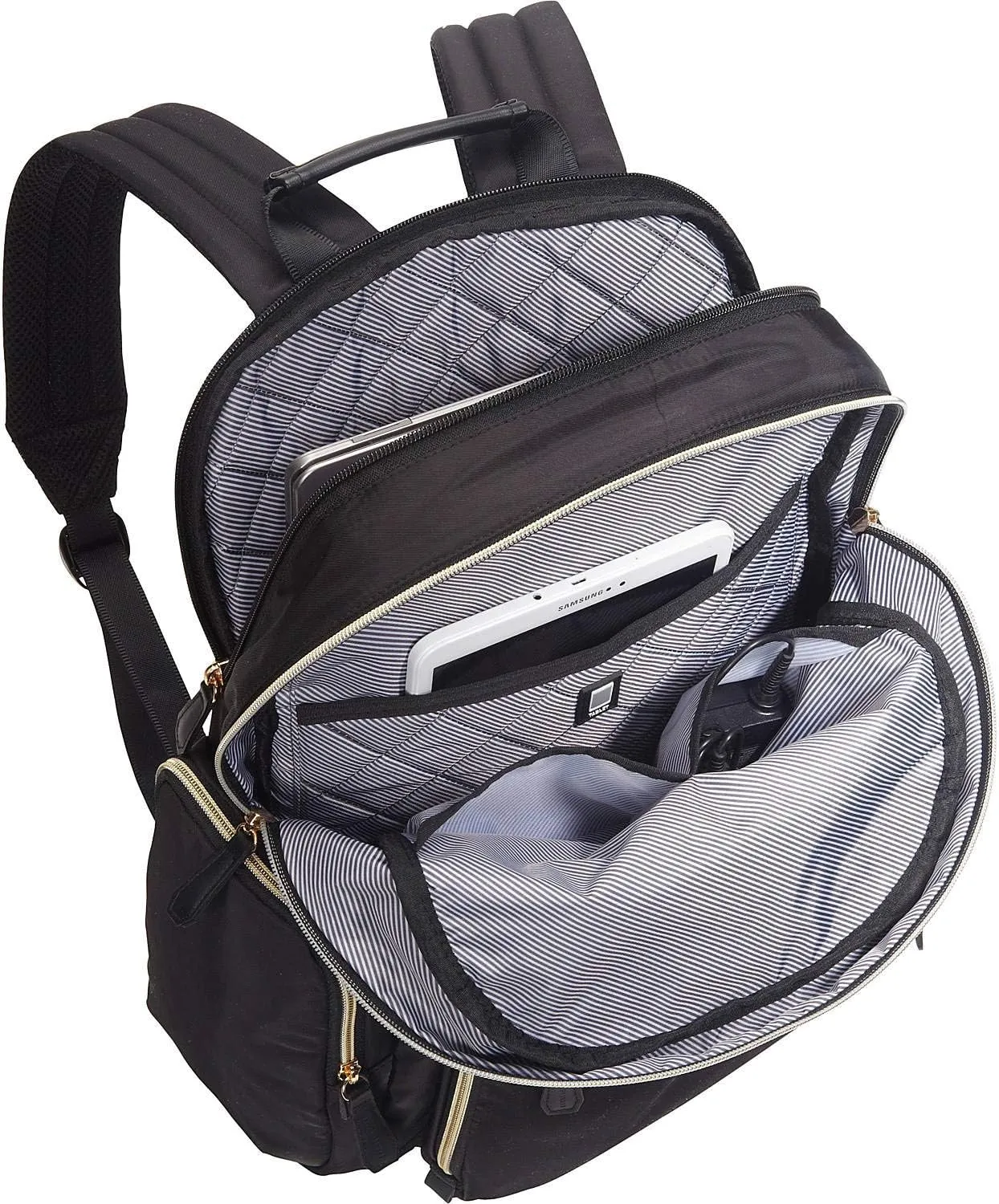 Kenneth Cole REACTION Sophie Backpack, Black, 15" Laptop & 20" Carry-On
