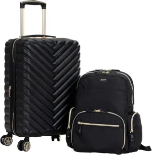 Kenneth Cole REACTION Sophie Backpack, Black, 15" Laptop & 20" Carry-On