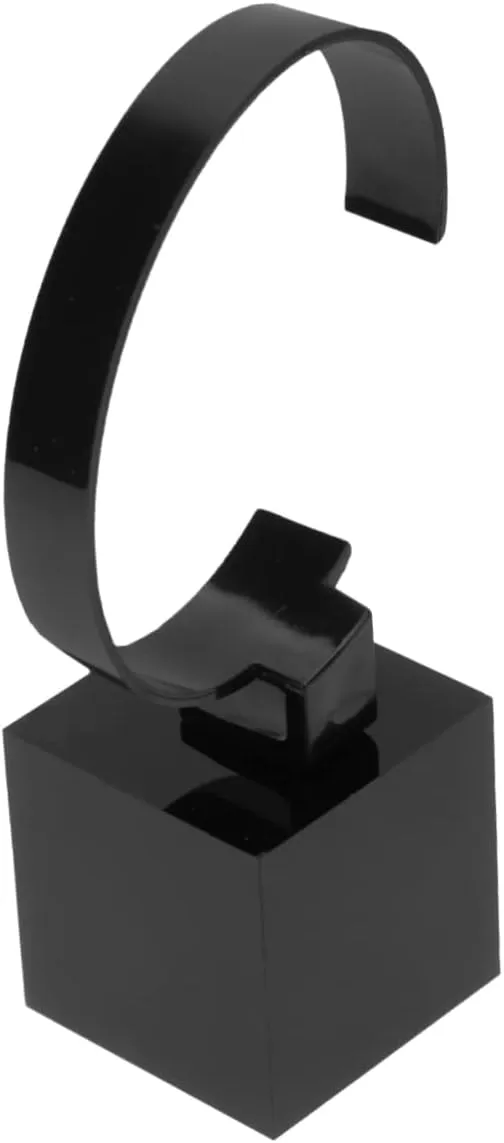 KESYOO 2 Pcs Bangle Holder Bracelets Log Watch Holder Hanger Necklace Holder Display Kit Display Stands Monitor Chain Bracelet Watch Bracelet Holder Stand Velvet Winder Black