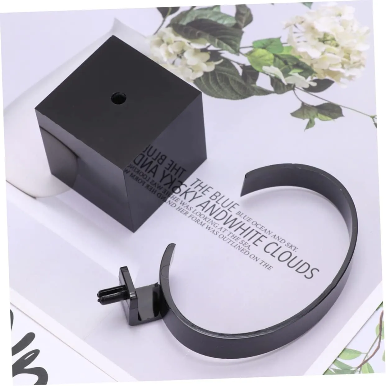 KESYOO 2 Pcs Bangle Holder Bracelets Log Watch Holder Hanger Necklace Holder Display Kit Display Stands Monitor Chain Bracelet Watch Bracelet Holder Stand Velvet Winder Black
