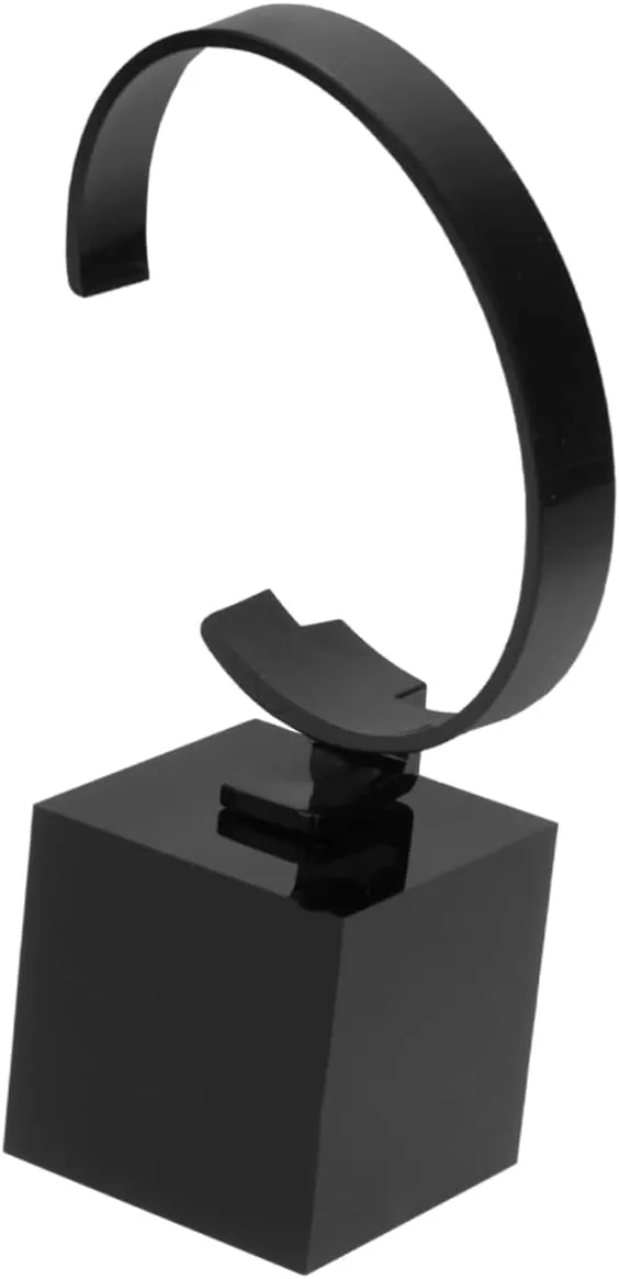 KESYOO 2 Pcs Bangle Holder Bracelets Log Watch Holder Hanger Necklace Holder Display Kit Display Stands Monitor Chain Bracelet Watch Bracelet Holder Stand Velvet Winder Black