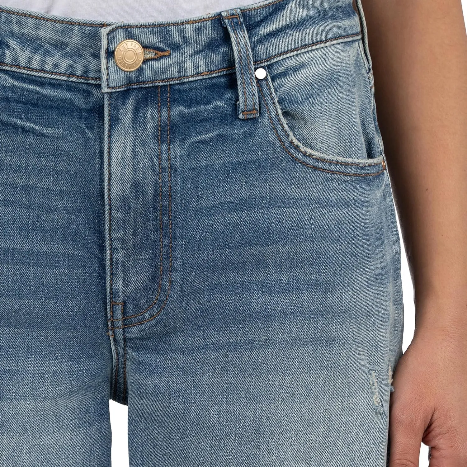 KUT from the Kloth Women's Ashley High Rise Slouchy Barrel Straight Leg
