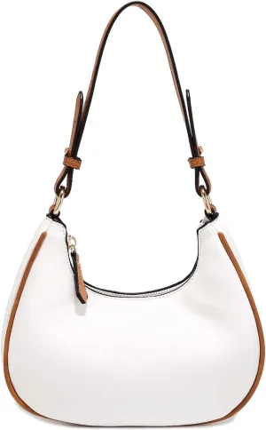LA TERRE Small Crescent Shoulder Bag Under the Arm Purse Handbag for Women