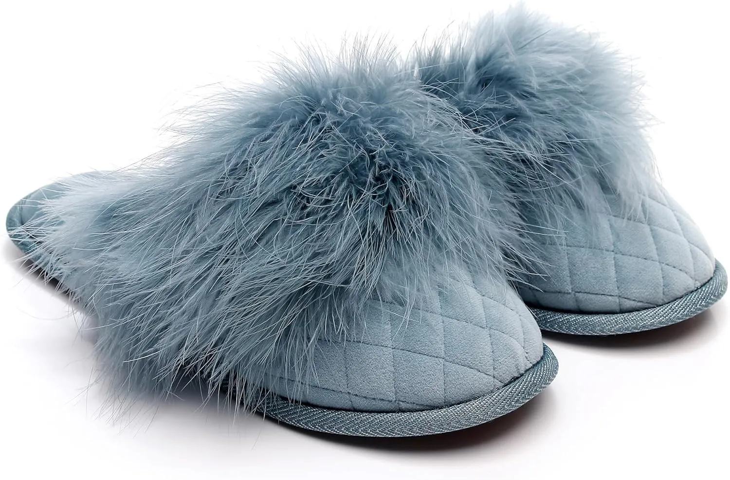 Lady’s Fluffy Velvet Comfortable Scuff Women’s Closed toe House Slippers
