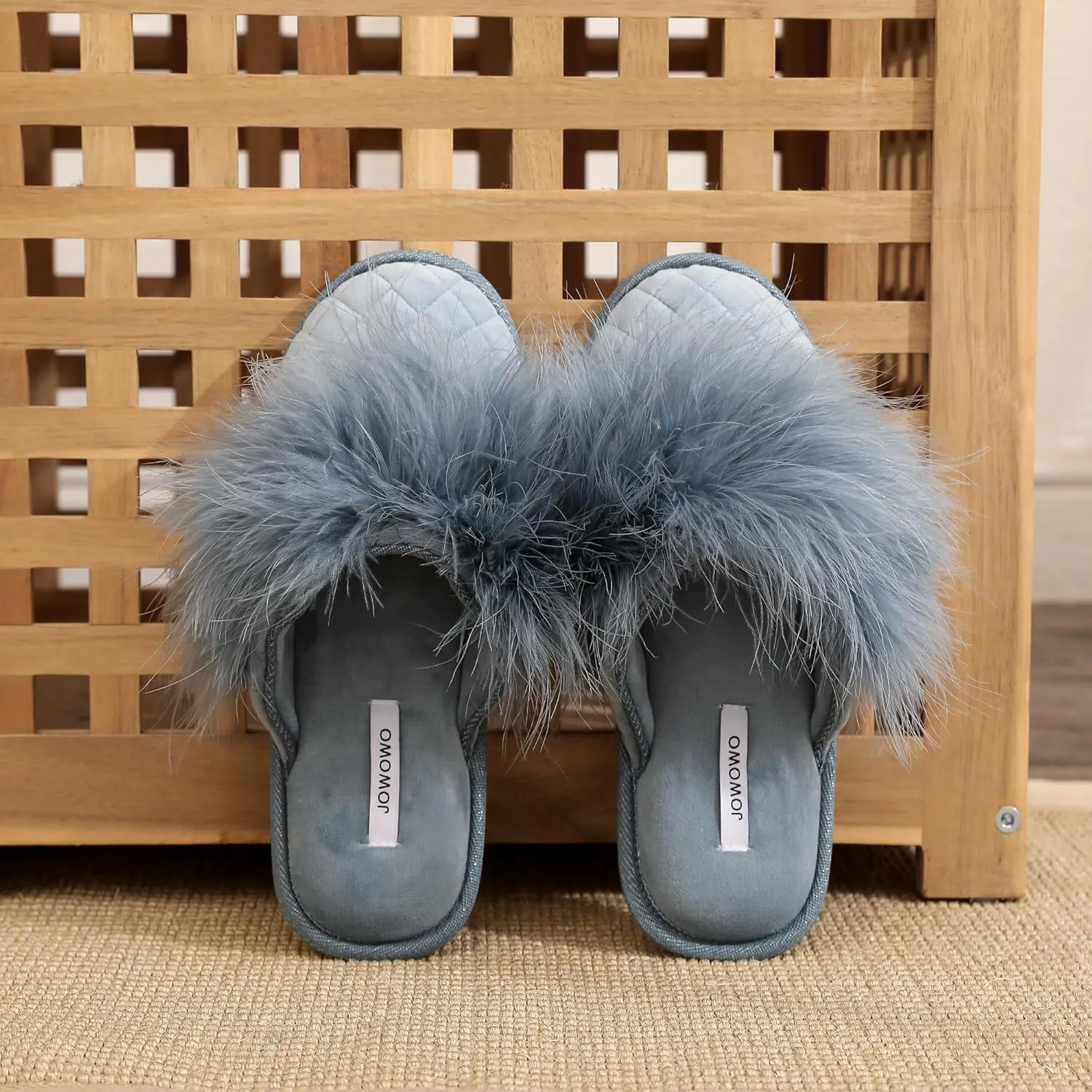 Lady’s Fluffy Velvet Comfortable Scuff Women’s Closed toe House Slippers