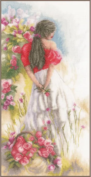 Lanarte cross stitch kit "In the field", counted, DIY