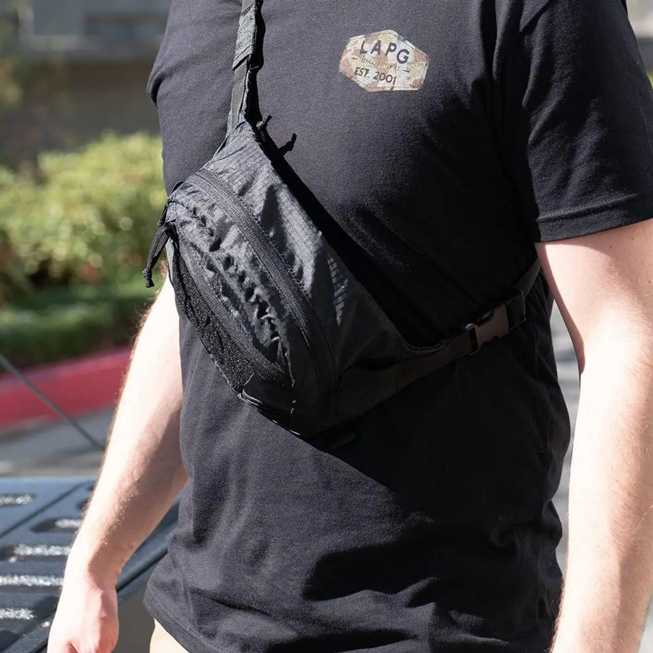 LAPG Frunk Waist Pack, Tactical Fanny Pack for EDC/Everyday Carry, Tactical Cross- Body Bag, Midnight
