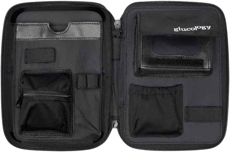 Large Diabetes Travel Case Hard Shell, Organizer for Glucose Monitor, Insulin Pen, BGL Strips, Syringe, Needles & Diabetic Supplies, Premium & Durable with Extra Compartment, Cactus