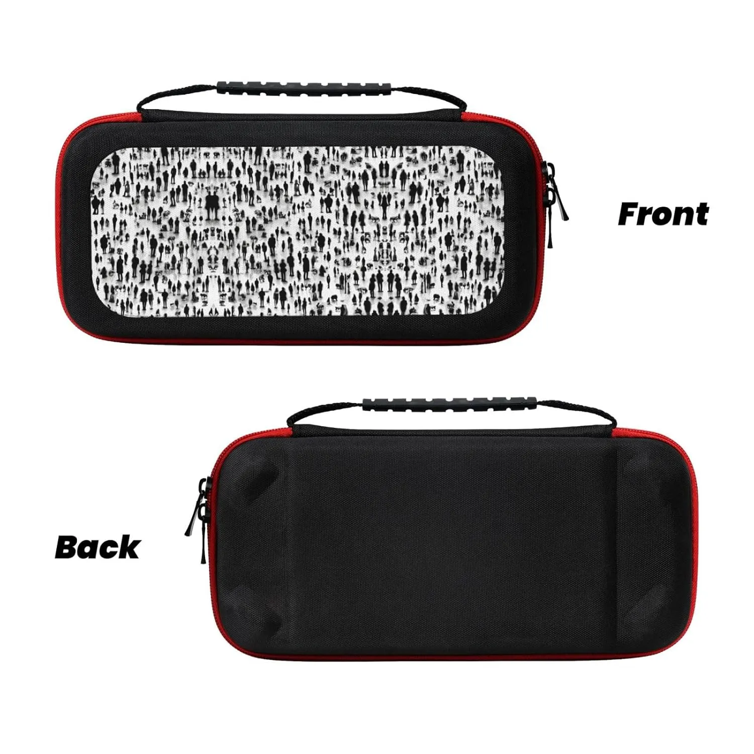 LASPEET Wrestlers Sports Carrying Case For Switch Oled,Hardshell Storage Bag With 20 Game Cartridges For Switch Console
