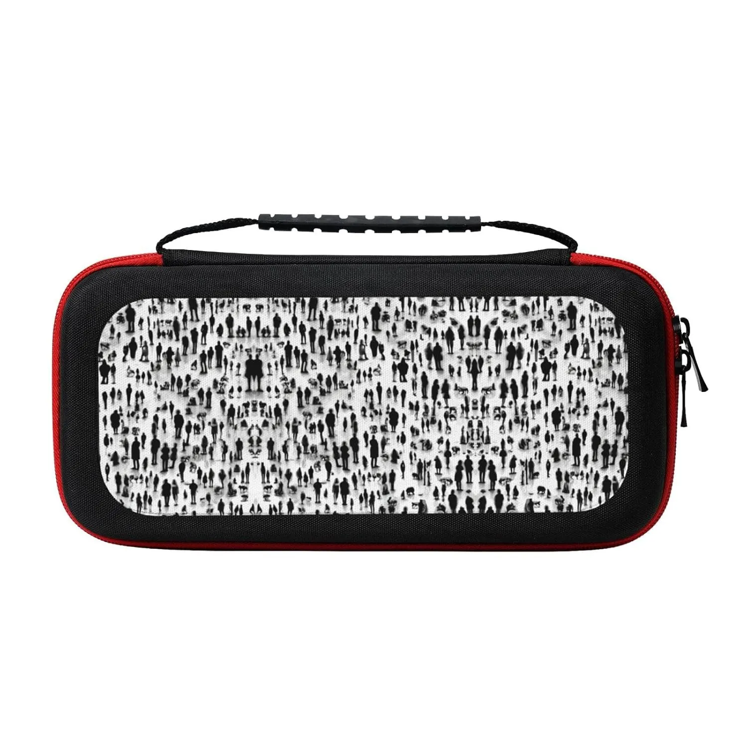 LASPEET Wrestlers Sports Carrying Case For Switch Oled,Hardshell Storage Bag With 20 Game Cartridges For Switch Console