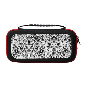 LASPEET Wrestlers Sports Carrying Case For Switch Oled,Hardshell Storage Bag With 20 Game Cartridges For Switch Console