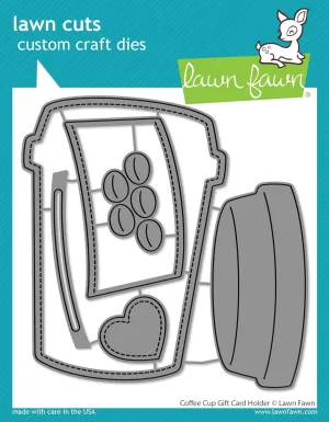 Lawn Fawn LF3514 Coffee Cup Gift Card Holder Dies