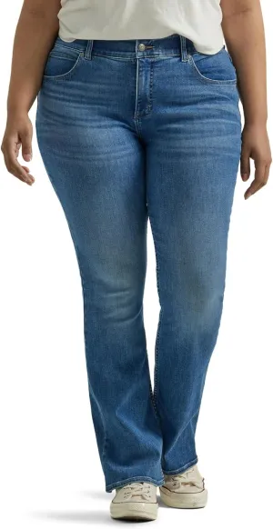 Lee womens Plus Size Ultra Lux Comfort With Flex Motion Bootcut Jean