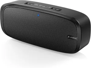 LENRUE Bluetooth Speaker, Wireless Portable Speaker with Loud Stereo Sound, Rich Bass, 12-Hour Playtime, Built-in Mic. Perfect for iPhone, Samsung and More